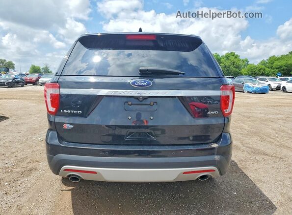 1FM5K8F84HGA18124 2017 FORD EXPLORER Black Rear view