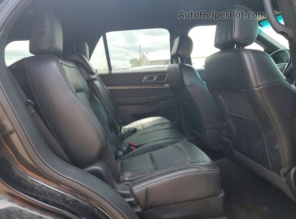 1FM5K8F84HGA18124 2017 FORD EXPLORER Black Rear interior view