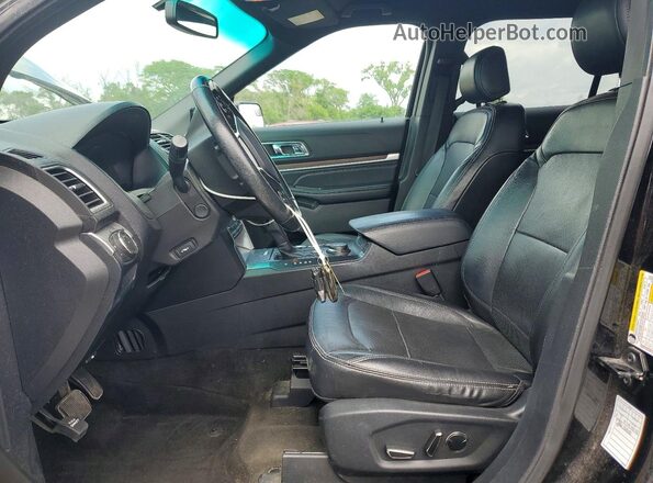 1FM5K8F84HGA18124 2017 FORD EXPLORER Black Front interior view