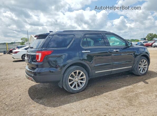 1FM5K8F84HGA18124 2017 FORD EXPLORER Black Rear right