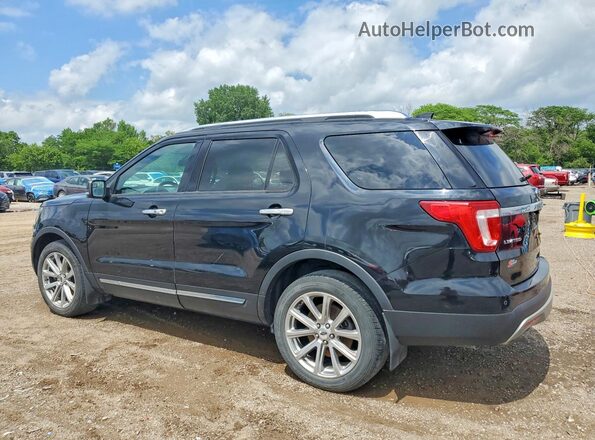 1FM5K8F84HGA18124 2017 FORD EXPLORER Black Rear left