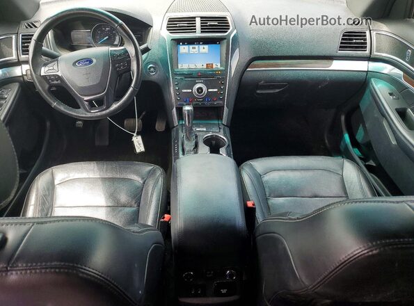 1FM5K8F84HGA18124 2017 FORD EXPLORER Black Dashboard view