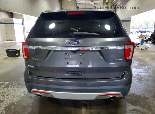 1FM5K8F84HGC33843 2017 FORD EXPLORER Серый Вид сзади