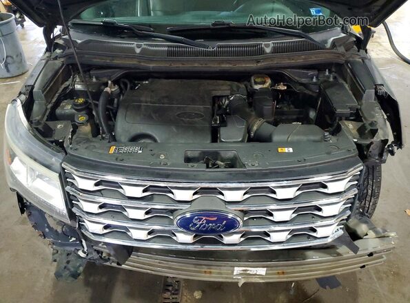 1FM5K8F84HGC33843 2017 FORD EXPLORER Серый Вид подкапотного пространства