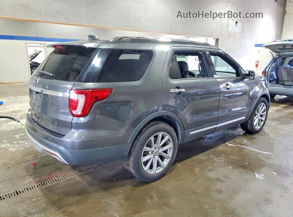 1FM5K8F84HGC33843 2017 FORD EXPLORER Серый Задняя правая четверть