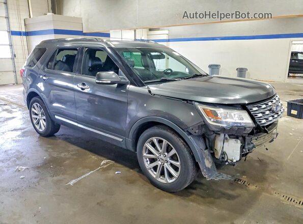 1FM5K8F84HGC33843 2017 FORD EXPLORER Серый Передняя правая четверть