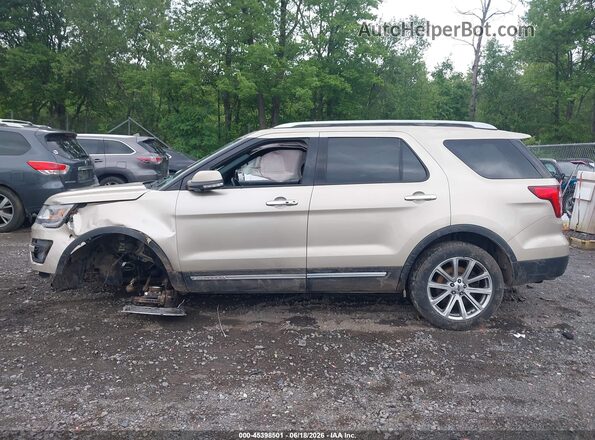 1FM5K8F84HGC69046 2017 FORD EXPLORER Tan უკანა სალონის ხედი