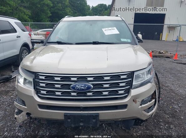 1FM5K8F84HGC69046 2017 FORD EXPLORER Tan წინა პანელის ხედი