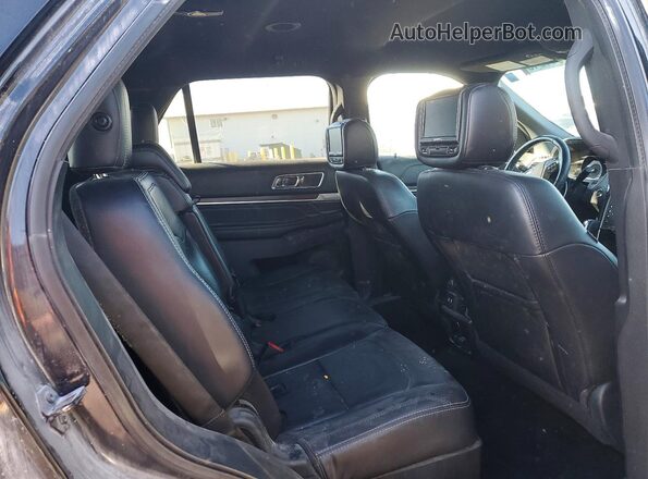 1FM5K8F84HGD87758 2017 FORD EXPLORER Черный Вид задней части салона