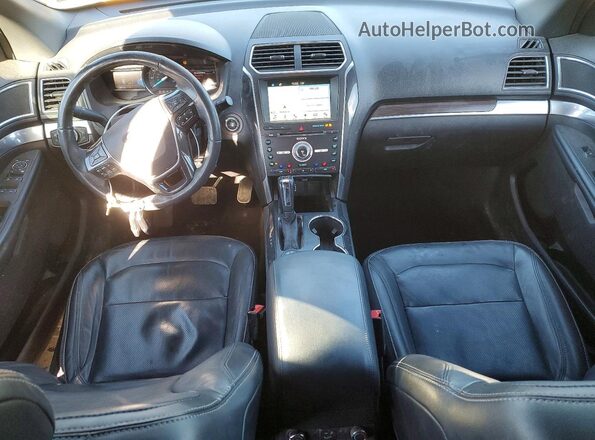 1FM5K8F84HGD87758 2017 FORD EXPLORER Черный Вид панели приборов