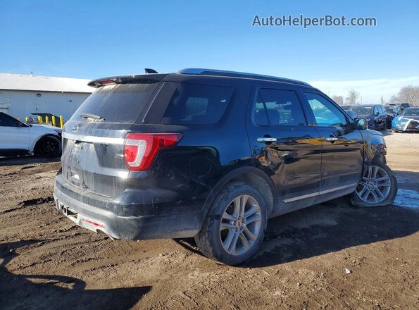 1FM5K8F84HGD87758 2017 FORD EXPLORER Черный Задняя правая четверть