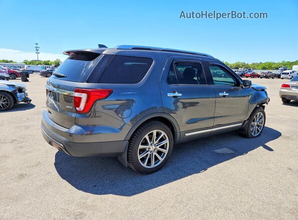 1FM5K8F85GGA92859 2016 FORD EXPLORER Угольный Задняя правая четверть