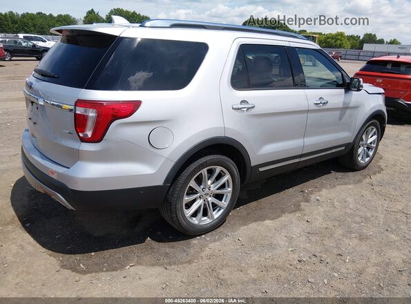 1FM5K8F85GGA93770 2016 FORD EXPLORER Silver Trasero derecho