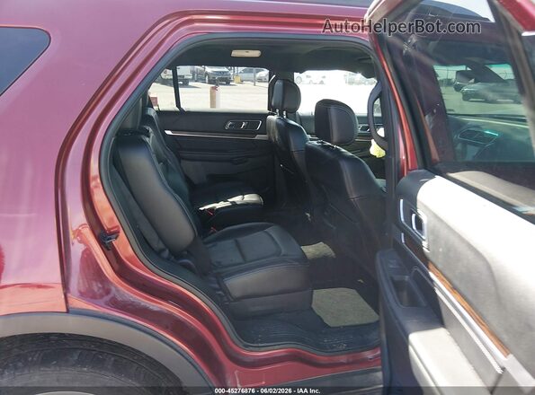 1FM5K8F85HGA11523 2017 FORD EXPLORER Burgundy Widok naklejki z numerem VIN