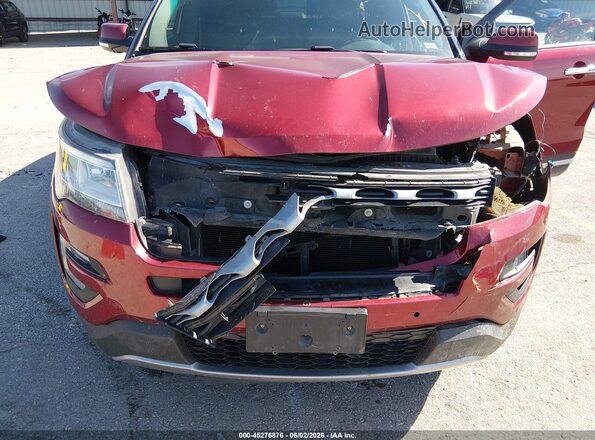1FM5K8F85HGA11523 2017 FORD EXPLORER Burgundy Widok z przodu
