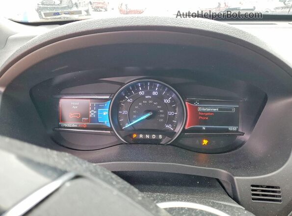1FM5K8F85JGC41293 2018 FORD EXPLORER White Вид щитка приладів