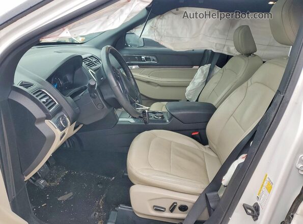 1FM5K8F85JGC41293 2018 FORD EXPLORER White Вид салону спереду