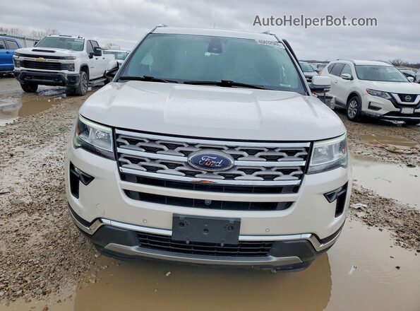 1FM5K8F85JGC41293 2018 FORD EXPLORER White Вид спереду