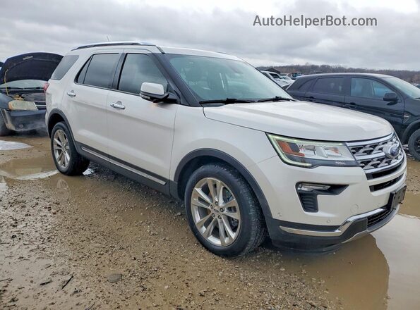 1FM5K8F85JGC41293 2018 FORD EXPLORER White Передня права чверть