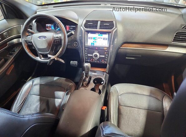 1FM5K8F85KGA91834 2019 FORD EXPLORER Black Dashboard view