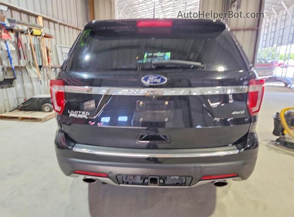 1FM5K8F85KGA91834 2019 FORD EXPLORER Black Rear view