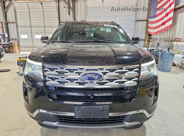 1FM5K8F85KGA91834 2019 FORD EXPLORER Black Front view