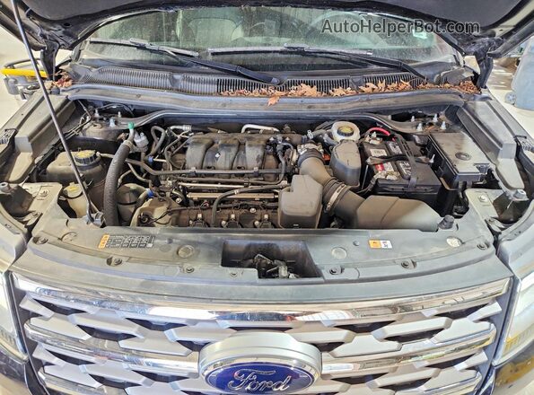 1FM5K8F85KGA91834 2019 FORD EXPLORER Black Engine compartment view