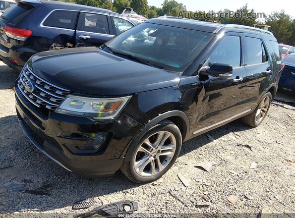 1FM5K8F86GGA32105 2016 FORD EXPLORER Черный Передняя левая четверть