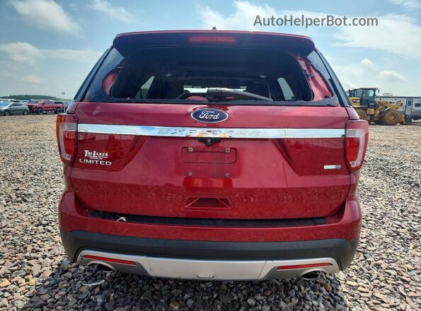 1FM5K8F86GGA43945 2016 FORD EXPLORER Red Հետևի տեսք
