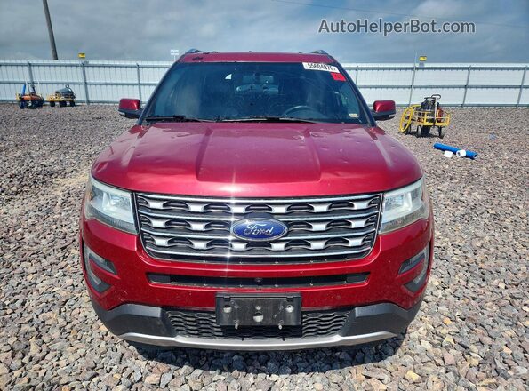 1FM5K8F86GGA43945 2016 FORD EXPLORER Red Դիմացի տեսք