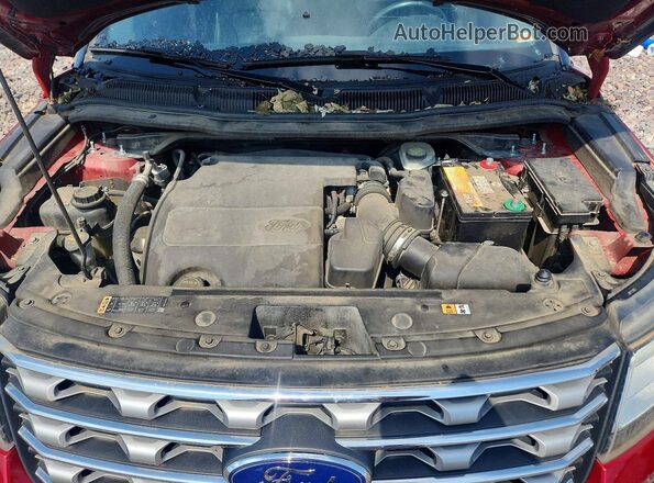 1FM5K8F86GGA43945 2016 FORD EXPLORER Red Սալոնի հետևի տեսք