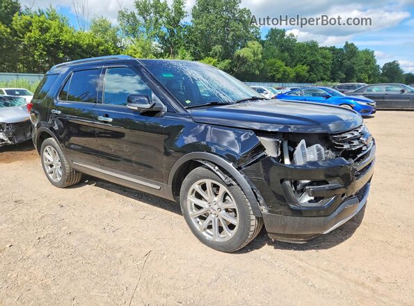 1FM5K8F86GGA46389 2016 FORD EXPLORER Black Przód prawy