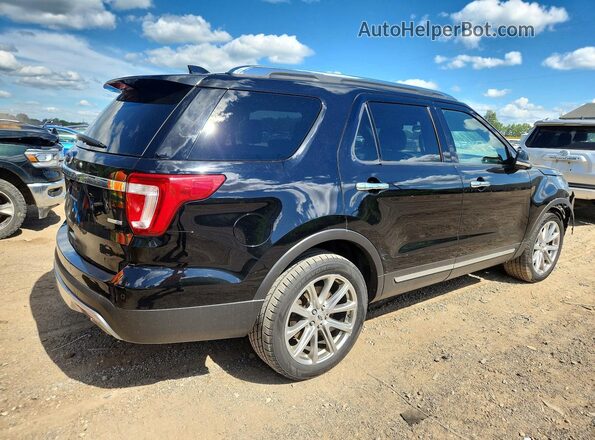 1FM5K8F86GGA46389 2016 FORD EXPLORER Black Tył prawy