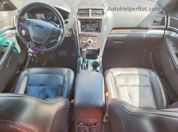 1FM5K8F86GGA46389 2016 FORD EXPLORER Black Widok deski rozdzielczej