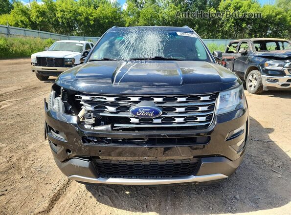 1FM5K8F86GGA46389 2016 FORD EXPLORER Black Widok z przodu