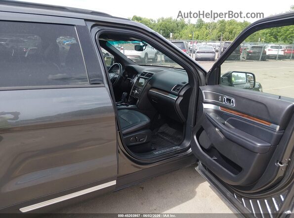 1FM5K8F86JGA15408 2018 FORD EXPLORER Gray Вид салону спереду