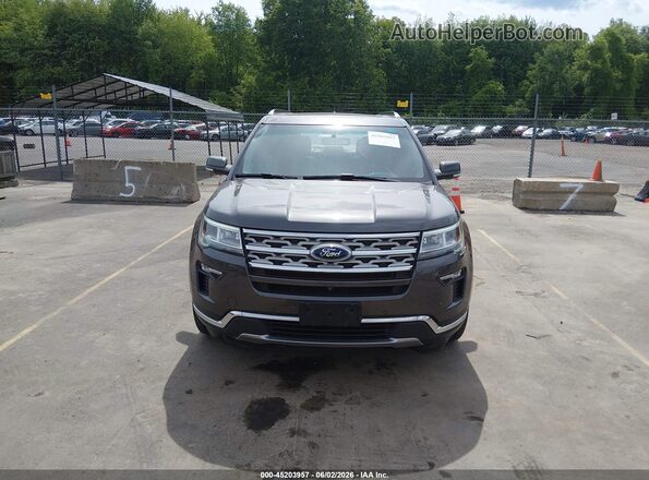 1FM5K8F86JGA15408 2018 FORD EXPLORER Gray Вид щитка приладів
