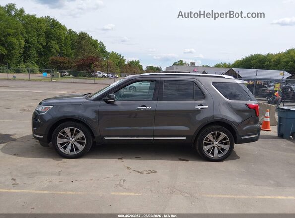 1FM5K8F86JGA15408 2018 FORD EXPLORER Gray Панорамний вид салону 360°