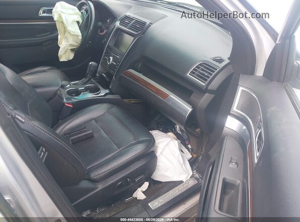 1FM5K8F87GGC06991 2016 FORD EXPLORER Silver Вид салону спереду