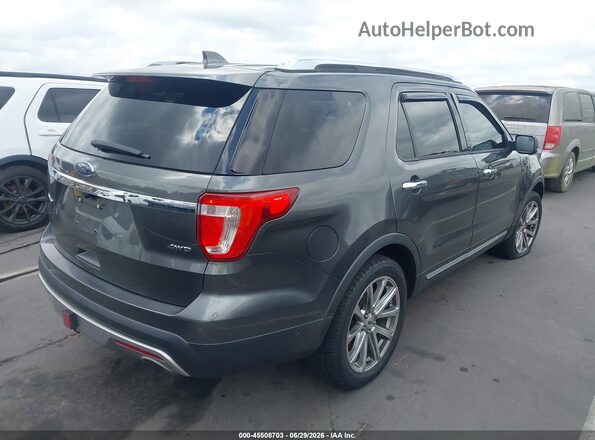 1FM5K8F87GGD35782 2016 FORD EXPLORER Gray Задня права чверть