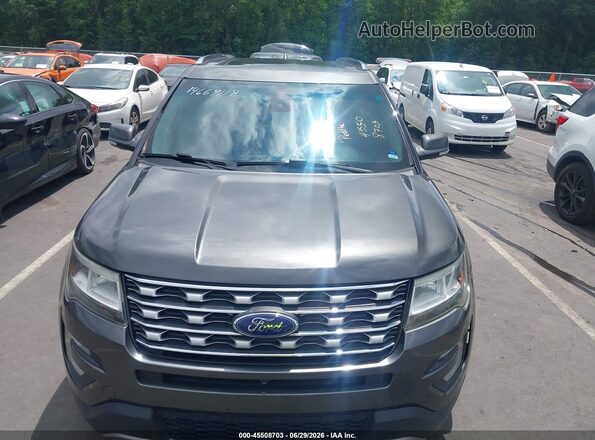 1FM5K8F87GGD35782 2016 FORD EXPLORER Gray Вид спереду