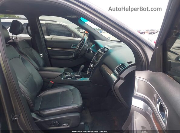 1FM5K8F87GGD35782 2016 FORD EXPLORER Gray Вид салону спереду