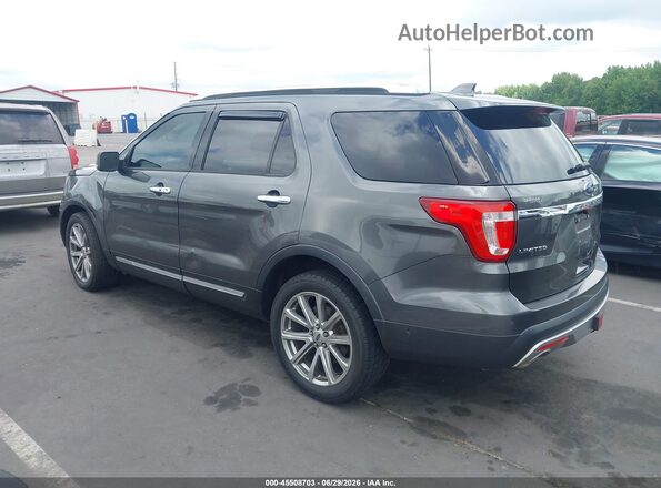 1FM5K8F87GGD35782 2016 FORD EXPLORER Gray Задня ліва чверть