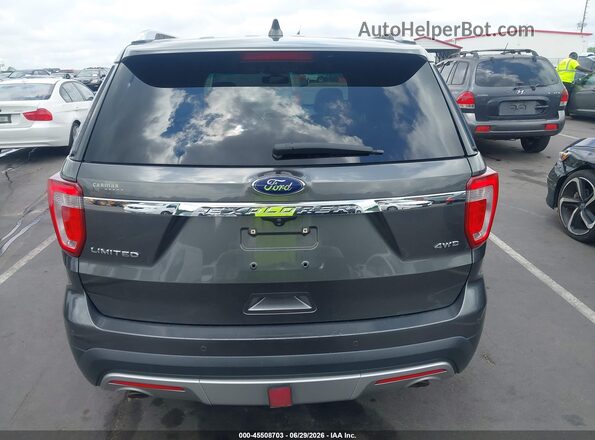 1FM5K8F87GGD35782 2016 FORD EXPLORER Gray 