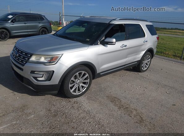 1FM5K8F87HGC39183 2017 FORD EXPLORER Silver Front left