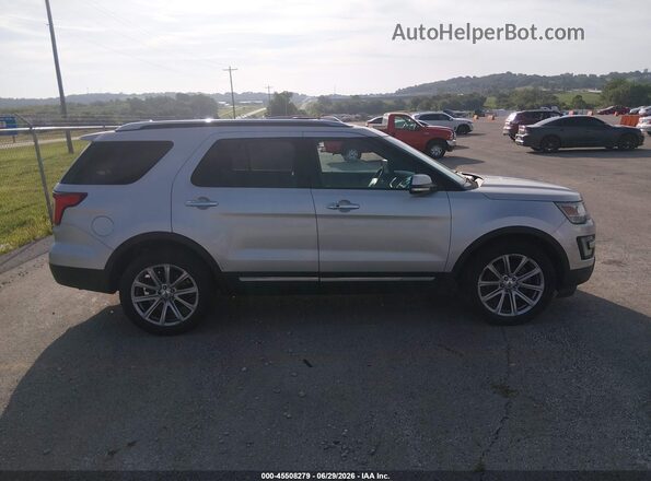 1FM5K8F87HGC39183 2017 FORD EXPLORER Silver Rear interior view