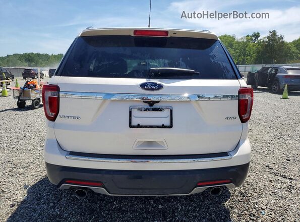 1FM5K8F87JGA85208 2018 FORD EXPLORER White Widok z tyłu