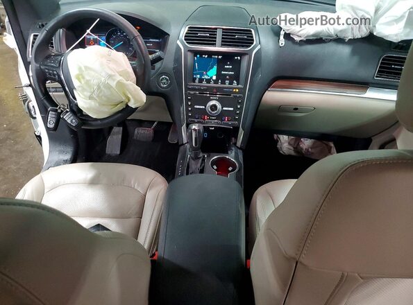 1FM5K8F87JGC86395 2018 FORD EXPLORER Белый Вид панели приборов