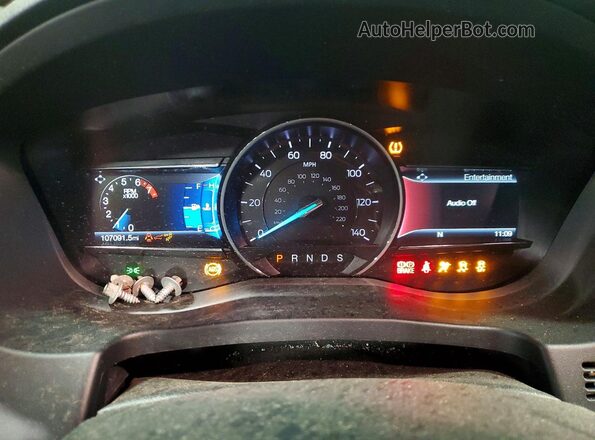 1FM5K8F87JGC86395 2018 FORD EXPLORER Белый Вид щитка приборов