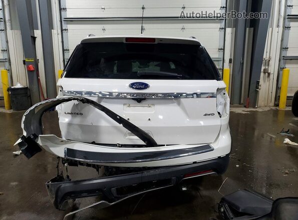 1FM5K8F87JGC86395 2018 FORD EXPLORER Белый Вид сзади